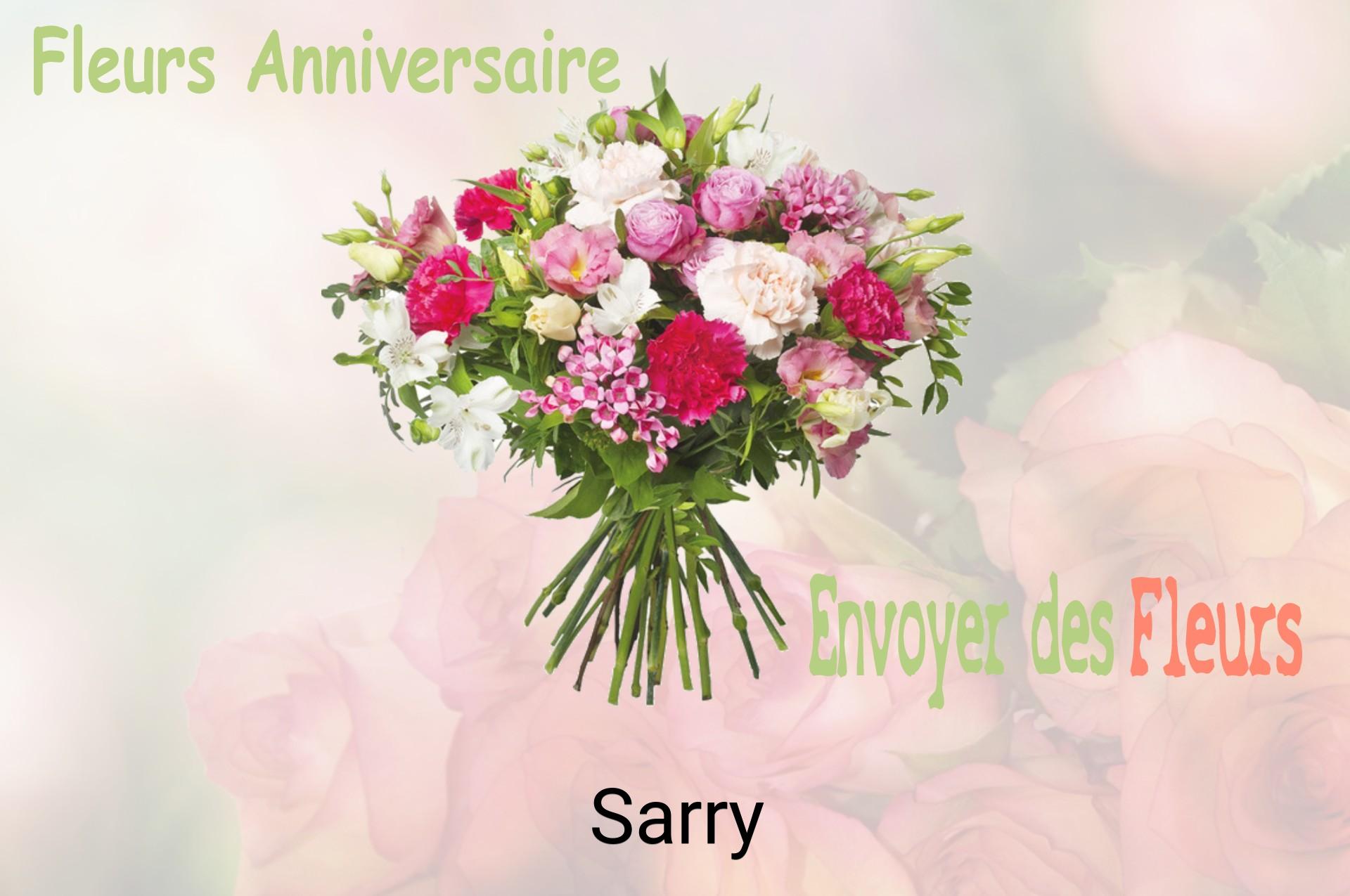 Bouquet de fleurs d’anniversaire livré à Sarry
